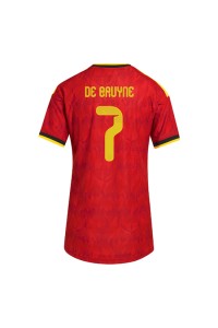 Belgia Kevin De Bruyne #7 Jalkapallovaatteet Naisten Kotipaita MM-kisat 2026 Lyhythihainen